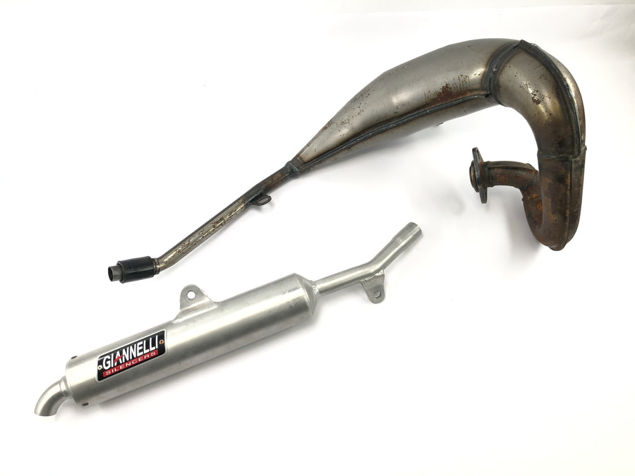 Yamaha DT 125 R DE03 [2000] - Udstødningssystem Giannelli udstødningsmanifold bagpotte endepotte