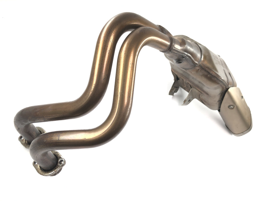 Yamaha MT07 RM04 [2014] - Udstødningssystem manifold lyddæmper original lyddæmper