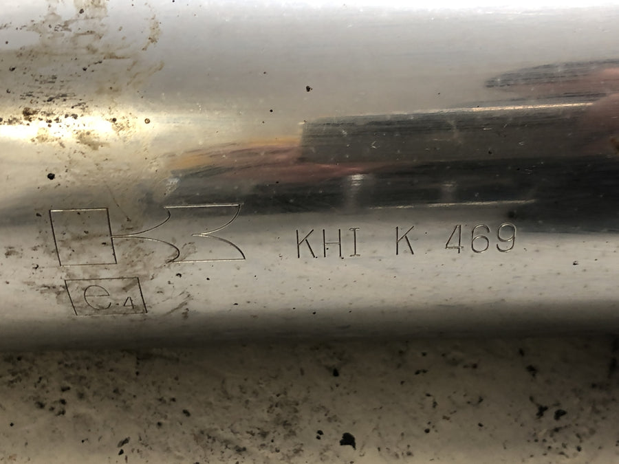 Kawasaki W 650 EJ650A [1999] - Udstødningssystem højre, udstødningsmanifold, lyddæmper