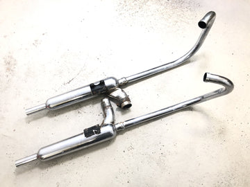 Kawasaki W 650 EJ650A [1999] - Udstødningssystem, endepotte, manifold udstødningssystem venstre og højre - 0