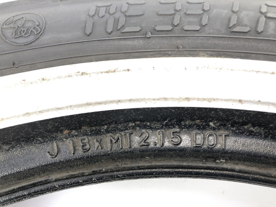Yamaha Rd 350 YPVS 31K [1984] - Front Wheel Wheel Rim foran med bremseskiver