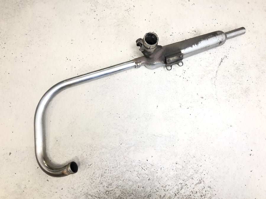 Kawasaki W 650 EJ650A [1999] - Udstødningssystem venstre, udstødningsmanifold, lyddæmper
