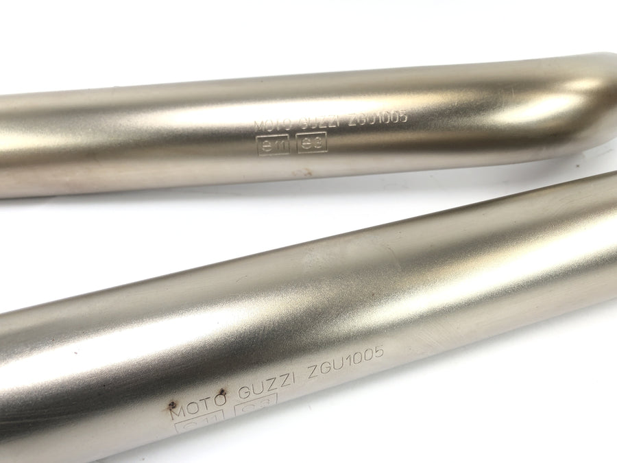 Moto Guzzi Stelvio 1200 4V [2009] - Udstødningsrør Manifold Pipe Rustfrit stål til venstre og højre