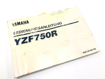 Yamaha YZF 750 R 4HN [1995] - Betjeningsvejledning manual betjeningsvejledning