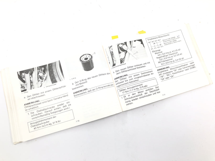 Yamaha YZF 750 R 4HN [1995] - Betjeningsvejledning manual betjeningsvejledning
