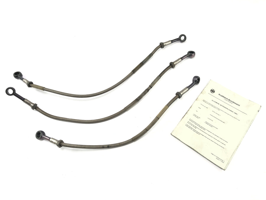 Kawasaki ZR7 ZR750F [1999] - Brake Line Brake Slang Set Steel Flex Rustfrit stål foran med Abe