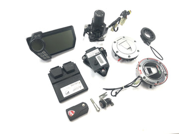 Ducati Multistrada 1200 S Touring [2009] - Lås sæt tændingslås startspærre ECU speedometer sensor - 0