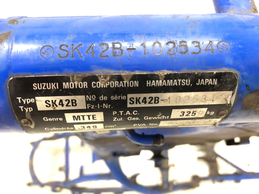 Suzuki DR 350 SK42B [1991] - Frame med papirer