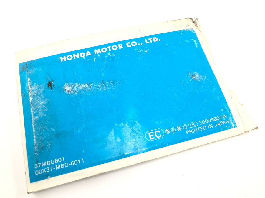 Honda VFR 800 FI RC46 [1999] - Brugervejledning Driver's Manual Owners Manual