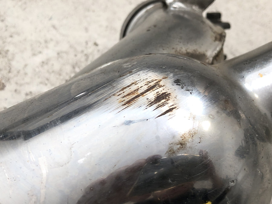 Kawasaki W 650 EJ650A [1999] - Udstødningssystem venstre, udstødningsmanifold, lyddæmper