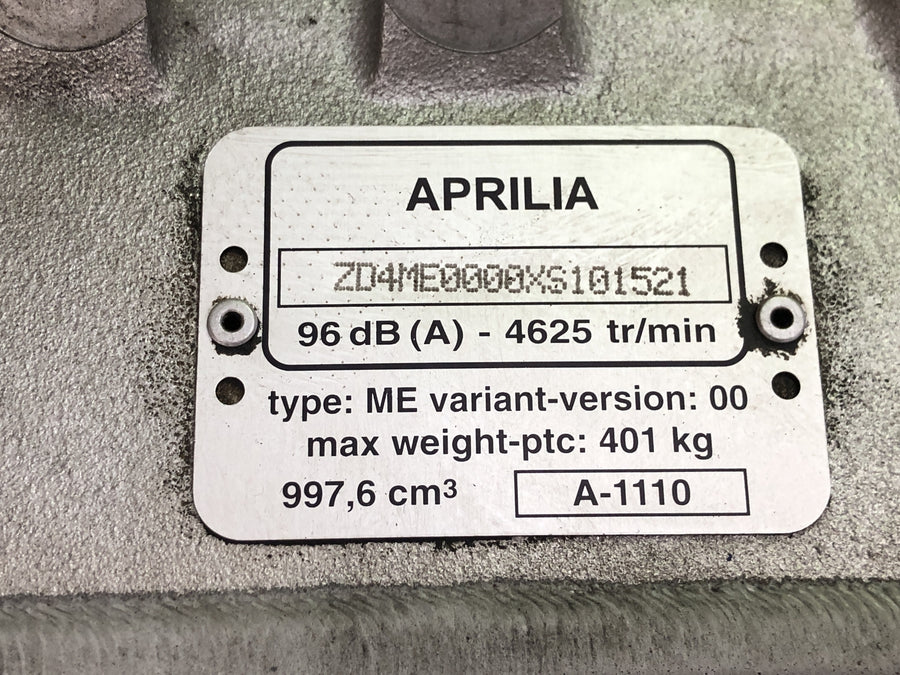 Aprilia Mille RSV 1000 ME [1999] - Ramme hovedramme uden papirer