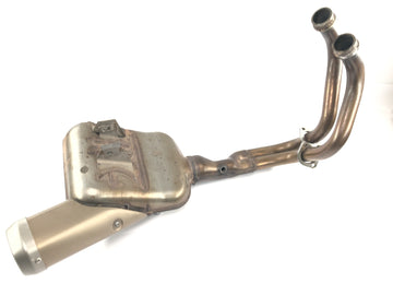Yamaha MT07 RM04 [2014] - Udstødningssystem manifold lyddæmper original lyddæmper