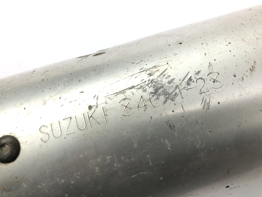 Suzuki RG 250 Gamma GJ21D [1987] - Lyddæmper venstre udstødning baglyddæmper med ridse