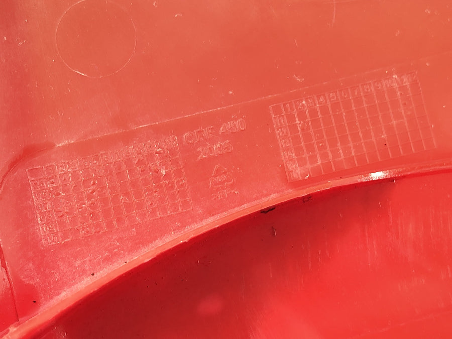 Honda CRF 450 R [2007] - Tankbeklædning venstre sidepanel plastik rød
