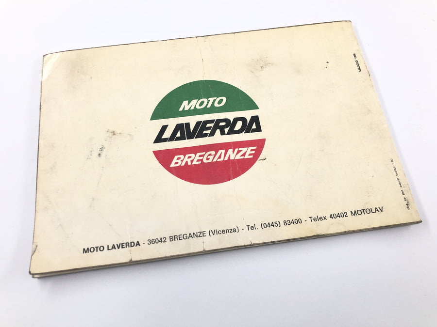 Laverda 1000 [1978] - Betjeningsvejledning Brugervejledning