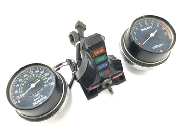 Ducati SL 600 Pantah [1982] - Cockpit Fittings Tako Tachometer med kontrollys og tændingslås