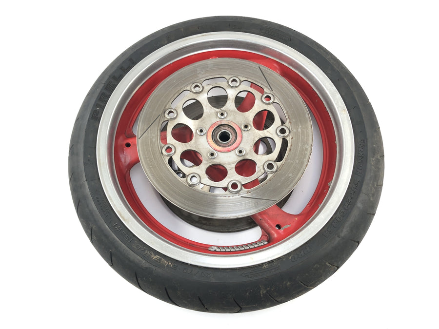 Suzuki GSX R 1100 GV73B [1990] - Front Wheel Wheel Rim foran med bremseskiver