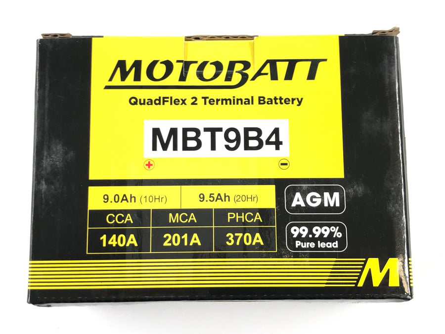 Forskellige modeller - batteri AGM startbatteri QuadFlex MBT9B4 vedligeholdelsesfrit