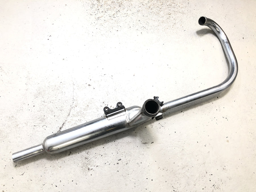 Kawasaki W 650 EJ650A [1999] - Udstødningssystem venstre, udstødningsmanifold, lyddæmper
