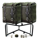 BMW R nineT 1200 Roadster [2014-2023] - Zwei Seitentaschen Scram in Canvas 22L-30L + doppelter symmetrischer -Rahmen