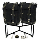 BMW R nineT 1200 Racer [2017-2020] - Zwei Seitentaschen aus Leder + Symmetrischer Doppelrahmen