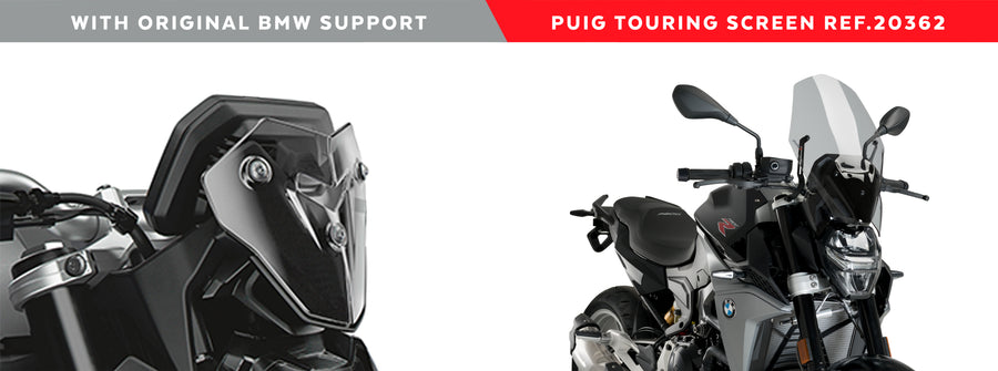 BMW F 900 R [2024] – New Generation Touring kåbeskærm – sort