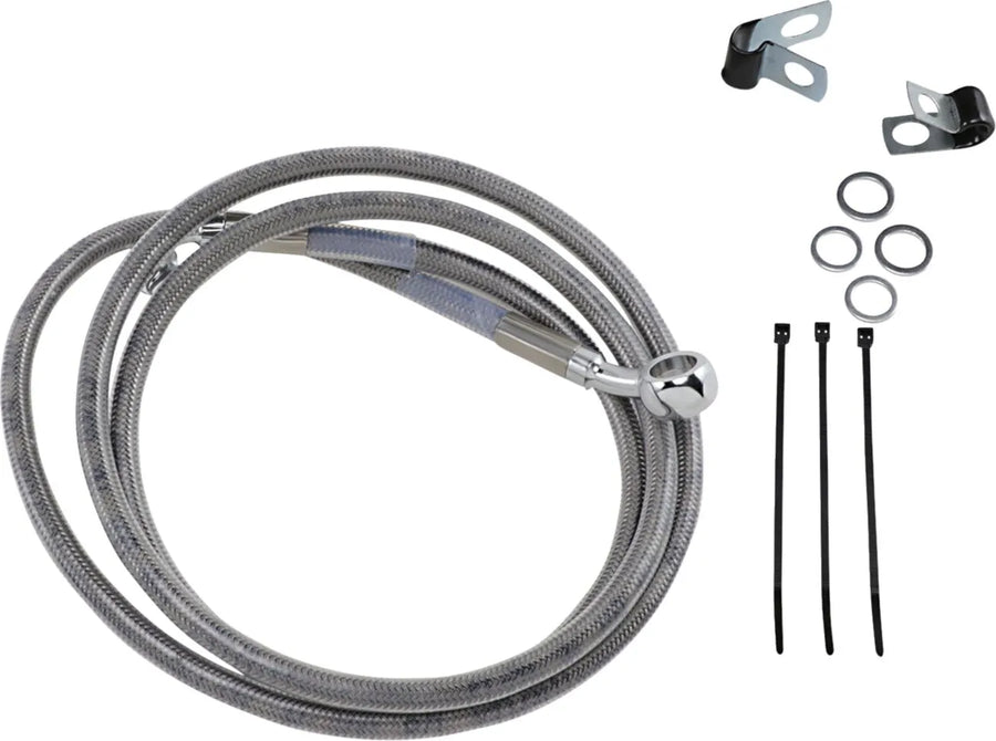 harley davidson fxsts [DRAG SPECIALTIES] - udvidet rustfrit stål bremselinjesæt