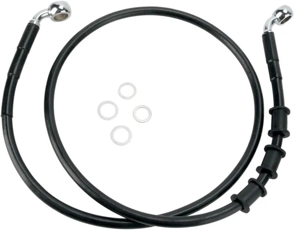 Harley Davidson FLS [DRAG SPECIALTIES] - Sort Vinyl Extended Brake Line Kit