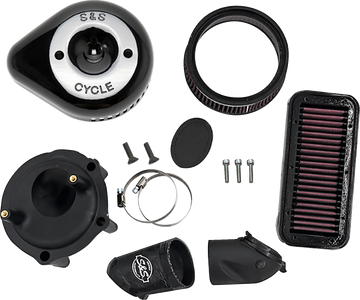 Indian PURSUIT 108 Dark Horse Premium [2024-2026] - Stealth Luftfilter-Kit mit Abdeckung – Oberfläche: Schwarz – Bild 1