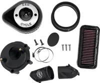 Indian PURSUIT 108 Limited Premium [2025-2026] - Stealth Luftfilter-Kit mit Abdeckung – Oberfläche: Schwarz – Bild 5
