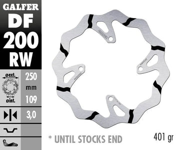 Kawasaki Klx 450 R [2012-2013, 2017-2018, 2019-2024] - BREMSESKIVE FAST BØLGE RILLET OVERSIZE – Billede 2