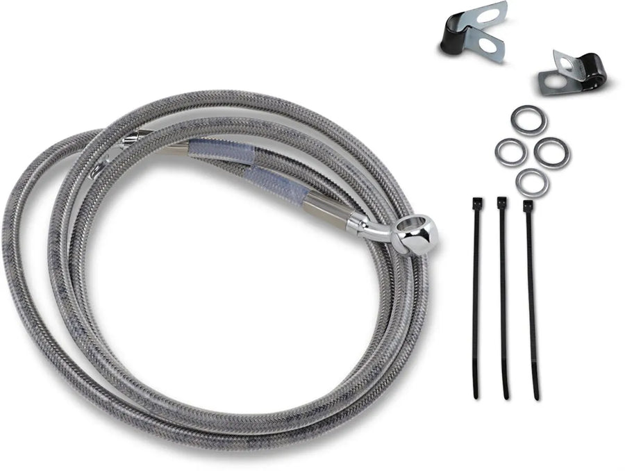 harley davidson fxsts [DRAG SPECIALTIES] - udvidet rustfrit stål bremselinjesæt