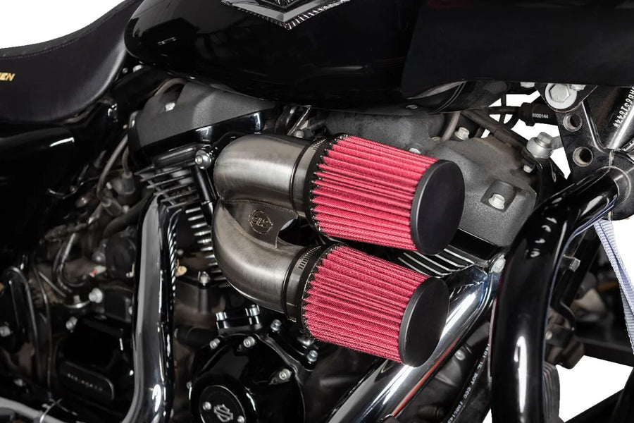 Harley-Davidson FLTRT 1868 Road Glide 3 114 [2025] - Tuned Induction Luftfilterkit – Oberfläche: Silber – Bild 5