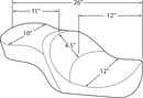 harley davidson touring [DRAG SPECIALTIES] – Lavprofileret touringsæde-4