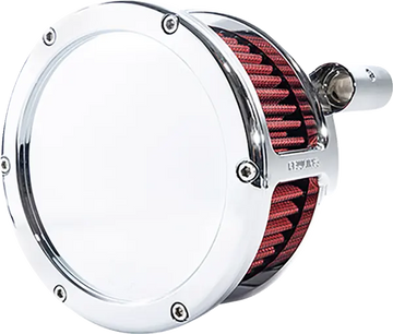 Harley-Davidson FXST 1690 Softail Standard [2012-2015] - BA Luftfilterkit – Oberfläche: Verchromt, Rot – Bild 2
