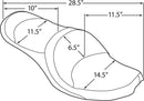 harley davidson touring [DRAG SPECIALTIES] – dobbelt-trough-sæde i vinyl-3