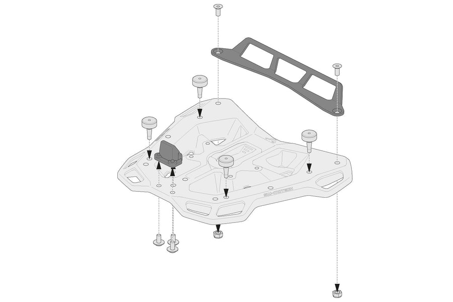 [SW-MOTECH] - Adaptersæt til ADVENTURE-RACK bagagebærer til Givi/Kappa Monolock – billede 3