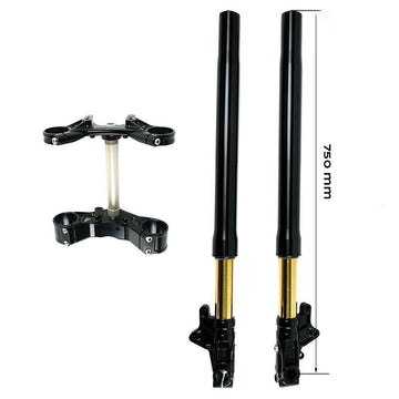 BMW R nineT 1200 Pure [2017-2023] - Öhlins USD LOW Gabel-Kit + Einheit Garagenplatten und Füße (niedrige Version)