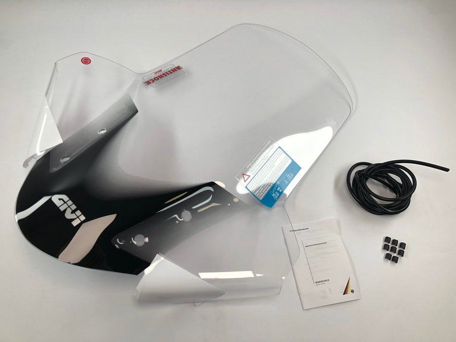 MBK Tryptik 125 (14-17) og Yamaha Tricity 125 155 (14-24) forrude gennemsigtig, 690 mm høj, 630 mm