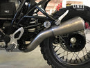 BMW R nineT 1200 Scrambler [2016-2023] - niedriger Schalldämpfer + Unterstützung