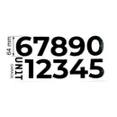 BMW R 1200 GS [2004-2012] - Klebeziffern Schwarz