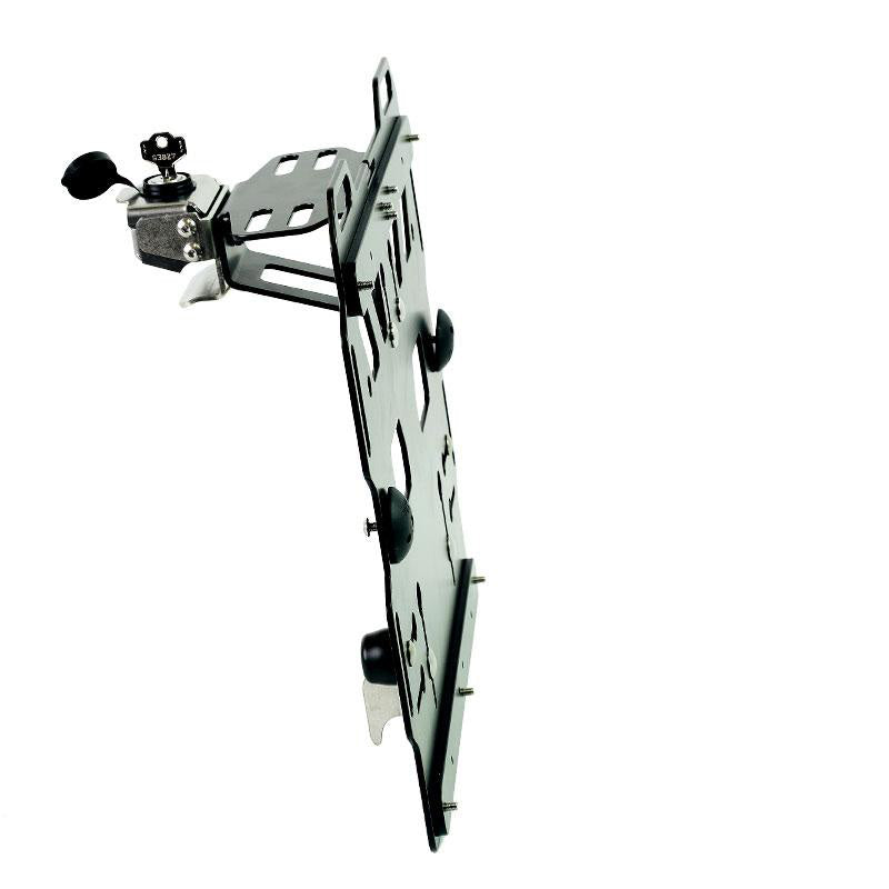 BMW R 12 nineT [2024-2026] - Aluminiumplatte + Schnellkupplung und Verschluss aus Edelstahl (Schalldämpferseite)