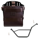 BMW R 1150 GS [1999-2004] - Taskeholder i aluminium med læderfront, lynkobling + venstre ramme