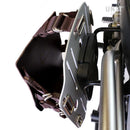 BMW R nineT 1200 Roadster [2014-2023] - Aluminium-Taschenhalter mit verstellbarer Lederfront, Schnellkupplung und Rahmen