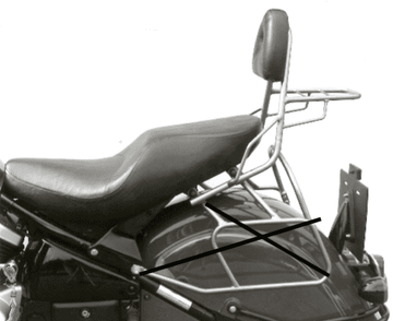 Kawasaki VN 1500 skifter [1999-2003] - Sissybar med bagagebro - 0
