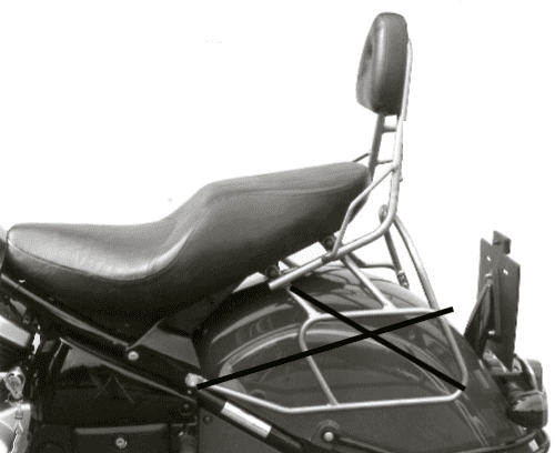 Kawasaki VN 1500 Drifter [1999-2003] - Sissybar uden bagagebro