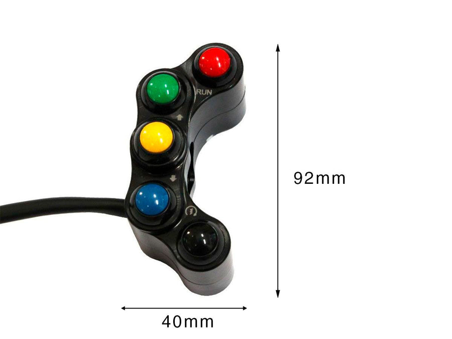 Kawasaki ZX-10R [2016-2020] - Racing switch-enhed venstre, 5 knapper - se 2