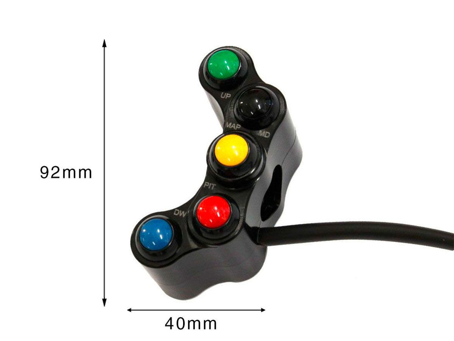 DUCATI STREETFIGHTER V4S [2020-2021] - switch unit left racing, 7 knapper - se 3
